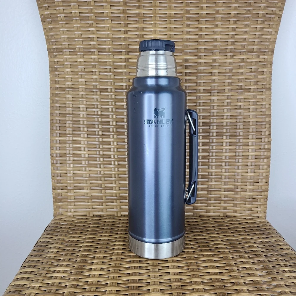 Stanley Classic Legendary Thermos Bottle BPA Stainless Steel Hot Cold Blue